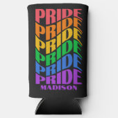 Custom Name Pride スリム缶クーラー (正面)