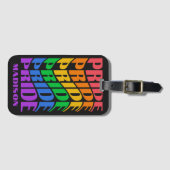 Custom Name Pride ラゲッジタグ (正面横)