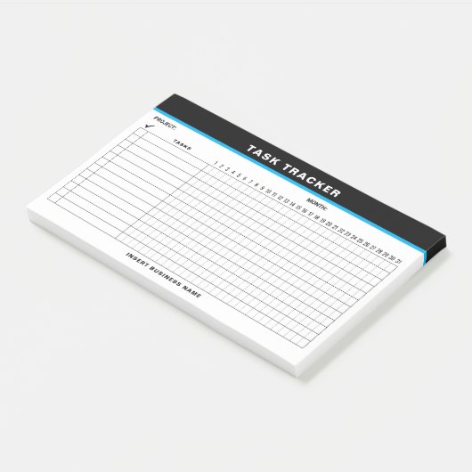 Custom Name Project Task Tracker Post-It Notes ポストイット (アングル)