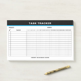 Custom Name Project Task Tracker Post-It Notes ポストイット