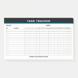 Custom Name Project Task Tracker Post-It Notes ポストイット