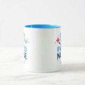 Custom Name Proud Nurse Coffee Mug Gift マグカップ (中央)