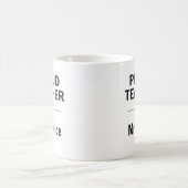 Custom Name Proud Teacher Coffee Mug Gift コーヒーマグカップ (中央)