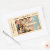 Custom Name Retro San Francisco 長方形シール (封筒)