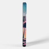 Custom Name Retro Synthwave Sunset Palm Trees Case-Mate iPhoneケース (裏面 / 右)