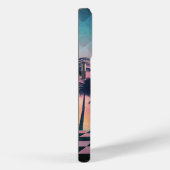 Custom Name Retro Synthwave Sunset Palm Trees Case-Mate iPhoneケース (裏面 / 右)