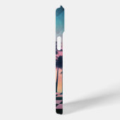 Custom Name Retro Synthwave Sunset Palm Trees Case-Mate iPhoneケース (裏面 / 右)