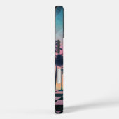Custom Name Retro Synthwave Sunset Palm Trees Case-Mate iPhoneケース (裏面 / 右)