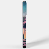 Custom Name Retro Synthwave Sunset Palm Trees Case-Mate iPhoneケース (裏面 / 右)