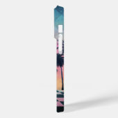 Custom Name Retro Synthwave Sunset Palm Trees Case-Mate iPhoneケース (裏面 / 左)