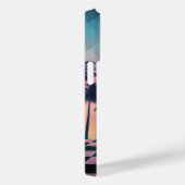 Custom Name Retro Synthwave Sunset Palm Trees Case-Mate iPhoneケース (裏面 / 右)