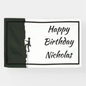 Custom Name Rock Mountain Climber 横断幕 (横)