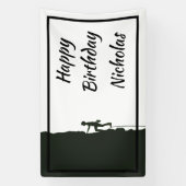 Custom Name Rock Mountain Climber 横断幕 (縦)