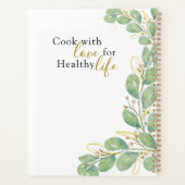 Custom Name Romantic Eucalyptus Wreath Family Meal プランナー手帳 (裏面)