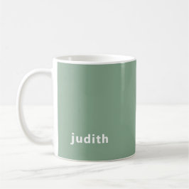 Custom Name Sage Green Mug | Personalized Minimal  コーヒーマグカップ