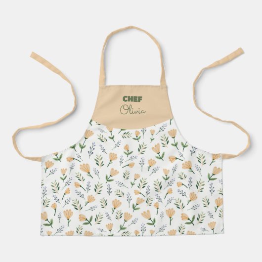 Custom Name Scandinavian エプロン (正面)