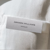 Custom Name Silver Brushed Metal Employee 名札