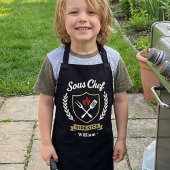 Custom Name Sous Chef Sidekick Child Apron エプロン