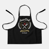 Custom Name Sous Chef Sidekick Child Apron エプロン (正面)