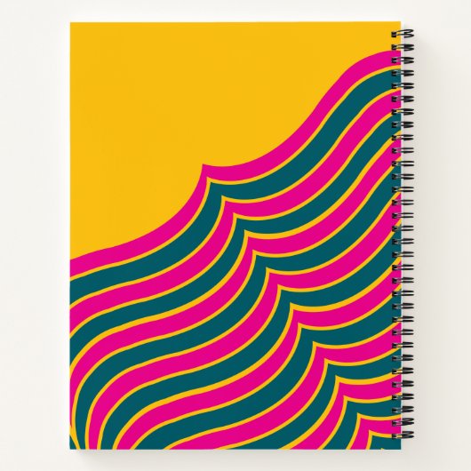 Custom Name Spiral Notebook Colourful Royal Touch ノートブック (裏面)