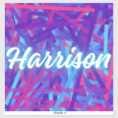 Custom Name Sticker – Harrison – Personalized Labe シール (シート)