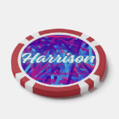 Custom Name Sticker – Harrison – Personalized Labe ポーカーチップ (シングル)