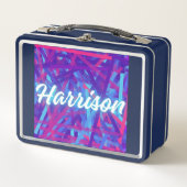 Custom Name Sticker – Harrison – Personalized Labe メタルランチボックス (正面)