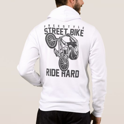 Custom name Street Bike パーカ (裏面)