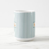 Custom Name Striped Mug Gift for Teens & Women コーヒーマグカップ (中央)