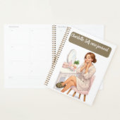 Custom name stylish Self care journal プランナー手帳 (ディスプレー)
