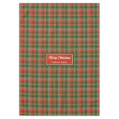 Custom Name Tablecloth Traditional Christmas Look テーブルクロス (正面)
