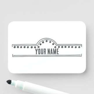 Custom Name Tag – Doodle Arch 名札