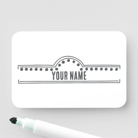 Custom Name Tag – Doodle Arch 名札 (インサイチュ)