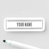 Custom Name Tag – Minimal Hand Drawn 名札 (インサイチュ)