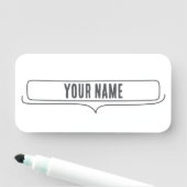 Custom Name Tag – Speech Frame 名札 (インサイチュ)