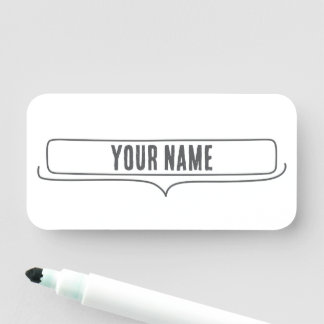 Custom Name Tag – Speech Frame 名札