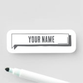 Custom Name Tag – Tab Frame 名札 (インサイチュ)