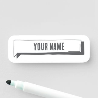 Custom Name Tag – Tab Frame 名札