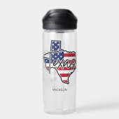 Custom Name Texas ウォーターボトル (背面)