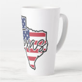 Custom Name Texas カフェラテマグ (右アングル)