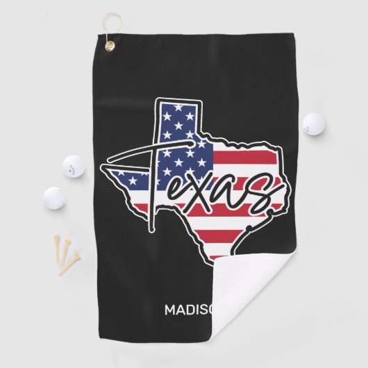 Custom Name Texas ゴルフタオル (インサイチュ)