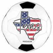 Custom Name Texas サッカーボール (正面)
