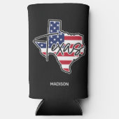 Custom Name Texas スリム缶クーラー (正面)