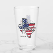 Custom Name Texas タンブラーグラス (裏面)