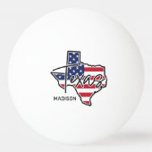 Custom Name Texas 卓球ボール (裏面)