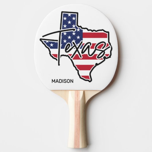 Custom Name Texas 卓球ラケット (正面)
