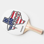 Custom Name Texas 卓球ラケット (横)