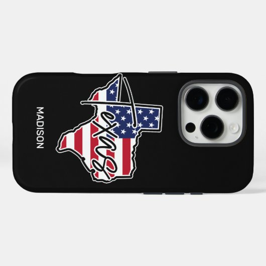 Custom Name Texas Case-Mate iPhoneケース (裏面 (横))