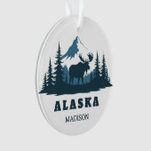 Custom Name & Text ALASKA オーナメント (正面)
