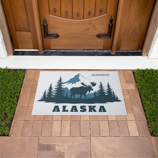 Custom Name & Text ALASKA ドアマット (室外)